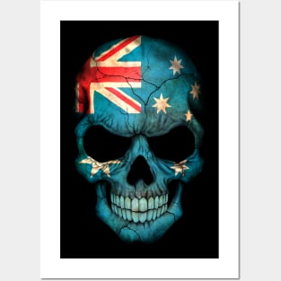 Australian Flag Skull Posters and Art